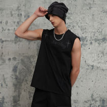 2025 Summer New Leather Applique Embroidered Vest | Dark Street Style | Streetwear Tank Top Manufacturer