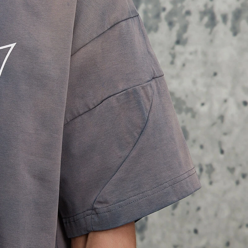 Vintage Street Gradient Washed Print T-shirt