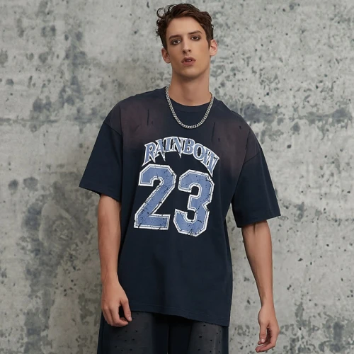 Original Design Vintage Jersey T-shirt | Sun Dried & Screen Printing | Custom Vintage Sporty T-shirts