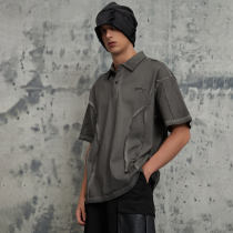 Summer New Letter Embroidery Jet Color Polo T-Shirt | Vintage Street Style | Streetwear T-shirts Manufacturer