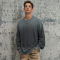 ORI240412 Custom Skeleton Alphabet Embroidered Gradient Crew Knit | Dark Street Style | Streetwear Sweater Manufacturer
