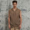 ORI240613 Fishing Net Rough Hole Wool Knit Hooded Vest | Dark Street Style | Streetwear Sweater Manufacturer