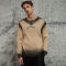 ORI240819 Jet Color Slim Fit Letter Embroidered Sweater | Dark Street Style | Streetwear Sweater Manufacturer