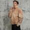 Custom Vintage Street Oversized Winter Puffer Jacket | Woolen Fabric | Sun Dried & Ink Printing