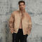 Custom Vintage Street Oversized Winter Puffer Jacket | Woolen Fabric | Sun Dried & Ink Printing