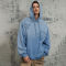 Vintage Street Style Design Washed Embroidered Hoodie | Acid Washed & Appliquéd Embroidery