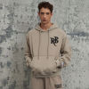 ORI240911 Gepolsterter Hoodie mit aufgestickten Knochen und aufgestickter Stickerei, gewaschen | Dunkler Streetstyle | Hersteller von Streetwear-Hoodies