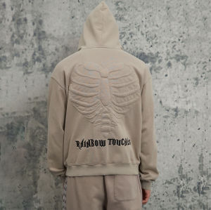 2025 Original Design Vintage Street Washed Hoodie | 3D Embroidered & Paddend Embroidered & Washed