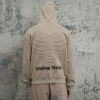 ORI240911 Gepolsterter Hoodie mit aufgestickten Knochen und aufgestickter Stickerei, gewaschen | Dunkler Streetstyle | Hersteller von Streetwear-Hoodies