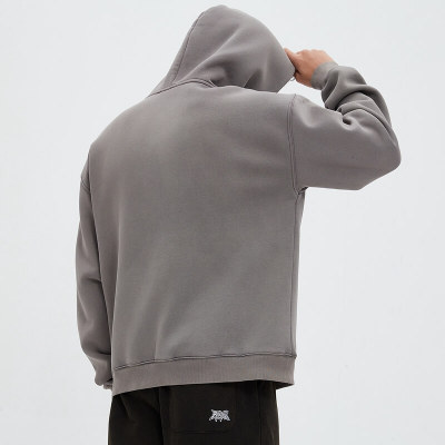 Acid Wash Fleece Hoodie | No Drawstring | 3D Silicone Printed | Custom Logo Streetwear Manufacturer