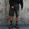 Custom Vintage Street Washed Patchwork Shorts | Acid Washed & Screen Printing | 100% Cotton