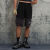 Original Design Hang Dye Vintage Embroidery Cargo Shorts