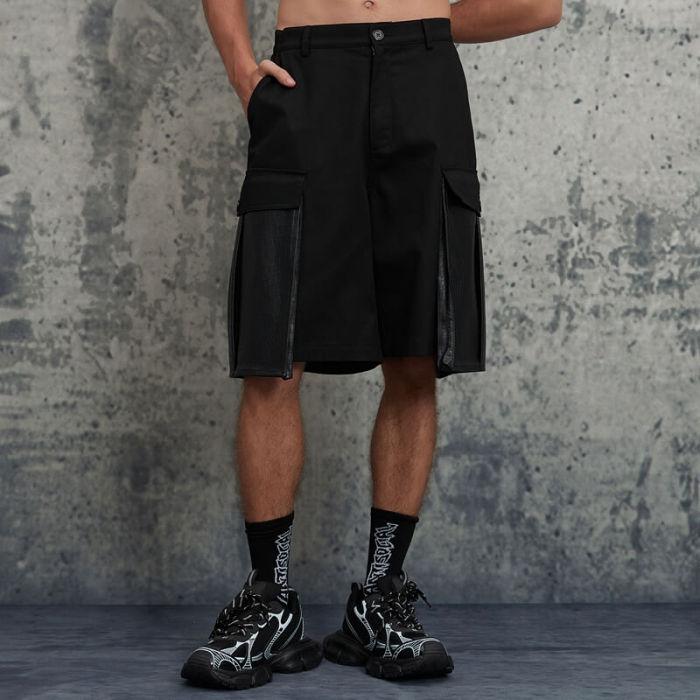 Original Design Vintage Patchwork Cargo Shorts | 100% Cotton Fabrics | Custom Cotton Shorts