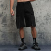ORI240308 Übergroße Patchwork-Arbeitsshorts mit aufgesetzten Taschen | Vintage-Streetstyle | Hersteller von Streetwear-Shorts