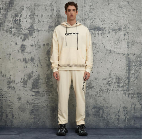 Letter Embroidered Hoodie Sweatpants Set | Custom Hoodie and Sweatpants Set | OEM/ODM