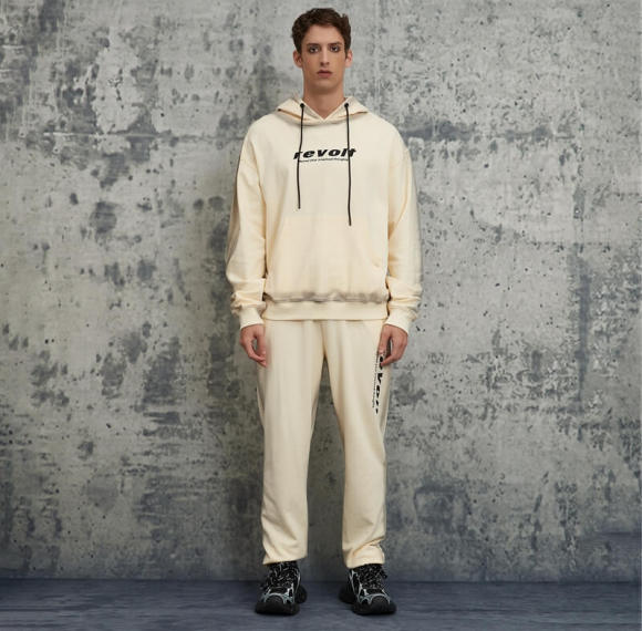 Letter Embroidered Hoodie Sweatpants Set | Custom Hoodie and Sweatpants Set | OEM/ODM