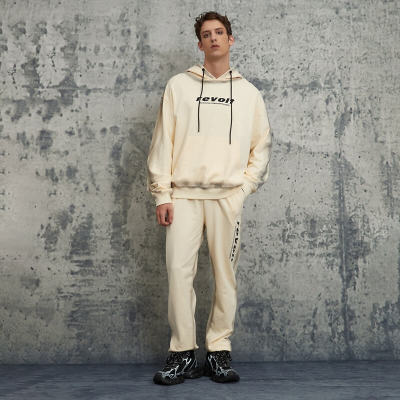 Letter Embroidered Hoodie Sweatpants Set | Custom Hoodie and Sweatpants Set | OEM/ODM