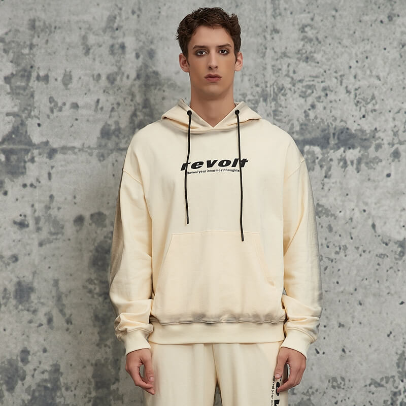 Letter Embroidered Hoodie Sweatpants Set