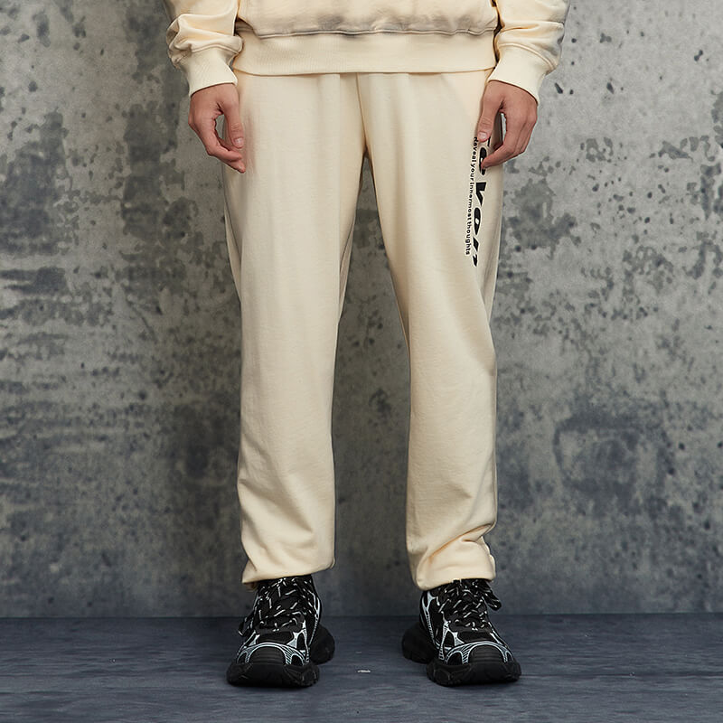 Letter Embroidered Hoodie Sweatpants Set