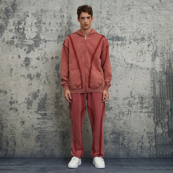 Custom Vintage Street Washed Hoodie Sets | Custom Hoodies & Pants | Acid Washed | 100% Cotton