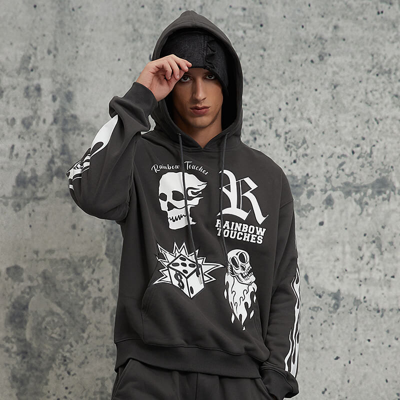 Punk Street Style Hoodie and Sweatpants set