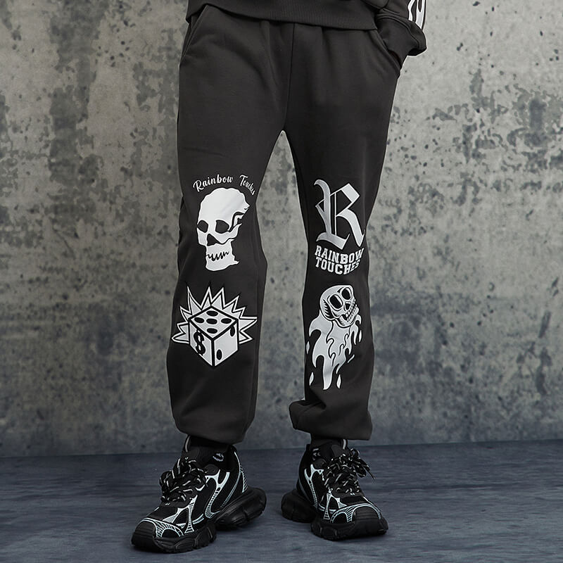 Punk Street Style Hoodie and Sweatpants set