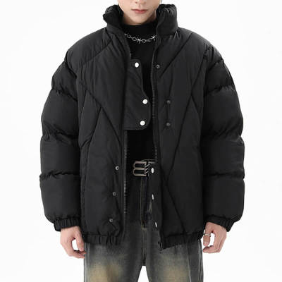 CUS241112ZYF-Y112 Customized Vintage Thickened Warm Bread Coat | Vintage Street Style | Streetwear Cotton Coat Manufacturer