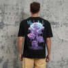 2025 Sommer Neuankömmling Rose Grafik Aufbügel-Druck Dark Street T-Shirt | Dark Street Style | Streetwear T-Shirts Hersteller