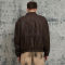 Custom Vintage Washed Monogrammed Leather Jacket | Washed & Patch Embroidery | Leather Fabric