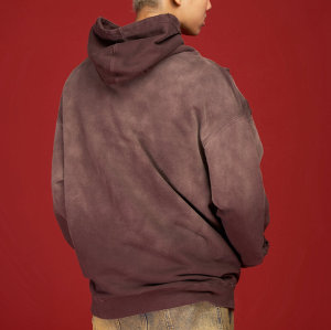 Personalized Retro Design Torn Hole Slouchy Loose Washed Hoodie | Vintage Street Style | Streetwear Hoodies Manufacturer