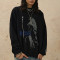 OEM Custom Vintage Pattern Print Irregular Knit Sweater | Dark Street Style | Support OEM/ODM