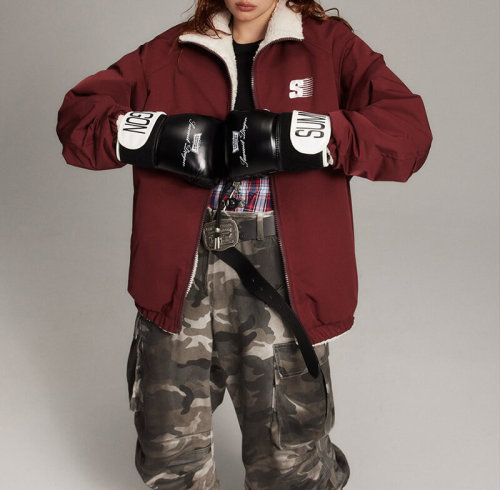 CUS2412077-MY22 Vintage Embroidered Reversible Sherpa Jacket Winter Coat| Dark Street Style | China Jacket Manufacturer | Support OEM/ODM