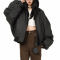 Vintage Washed Fake Two Hooded PU Leather Jackets | Vintage Street Style | China Jacket Manufacturer | Support OEM/ODM