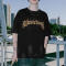 CUS24123031S24 Wasteland Style Brush Printed Oversized T-shirt | Vintage Street Style | China T-Shirts Manufacturer | Support OEM/ODM | 50 pcs MOQ