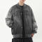CUS2501EX-E2282 Old Wash Print Vintage Baseball Jacket | Vintage Street Style | Custom Hoodies Manufacturer | 50 PCS MOQ