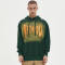 Partially Washed Aged Vintage Street Hoodie | Sun Dried & Slurry Coating Oversized Hooded Sweatshirt