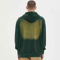 Partially Washed Aged Vintage Street Hoodie | Sun Dried & Slurry Coating Oversized Hooded Sweatshirt