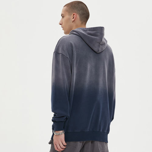 Custom Vintage Gradient Washed Hoodie | Sun Dried & DTG | 100% Cotton Hooded Sweatshirt