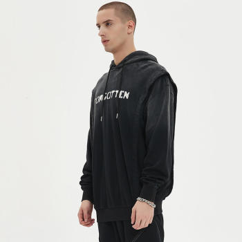 Custom Vintage Street Washed Double Layered Hoodie | Sun Dried & Slurry Coating | Support OEM & ODM