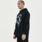 Custom Skull Pattern Fake Two Piece Dark Punk Hoodies | DTG | Oversized Long Sleeve Hooded Sweatshirts