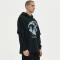 Custom Skull Pattern Fake Two Piece Dark Punk Hoodies | DTG | Oversized Long Sleeve Hooded Sweatshirts