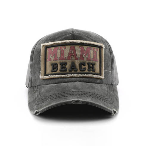 Vintage Washed and Aged Appliquéd Monogrammed Baseball Cap | Vintage Street Style | Custom Hat Manufacturer