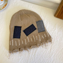 Vintage Street Raw Edge Patch Embroidered Knit Hat | Vintage Street Style | Custom Hat Manufacturer
