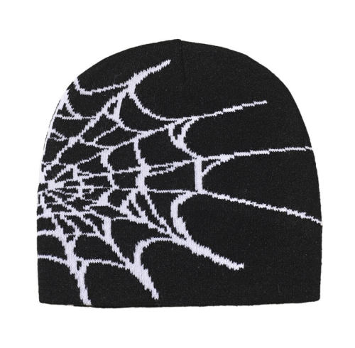 Dark Street Style Spider Web Winter Knit Hat | Dark Street Style | Custom Hat Manufacturer