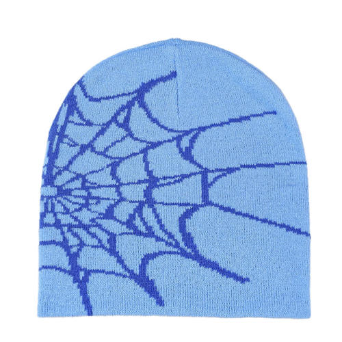 Dark Street Style Spider Web Winter Knit Hat | Dark Street Style | Custom Hat Manufacturer