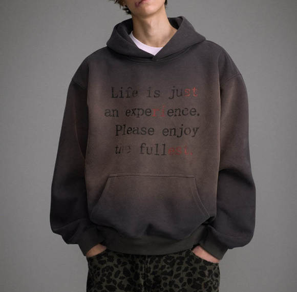 CUS25024092-RH186 Vintage Washed Gradient Print Hoodies | Vintage Street Style | Streetwear Hoodies Manufacturer