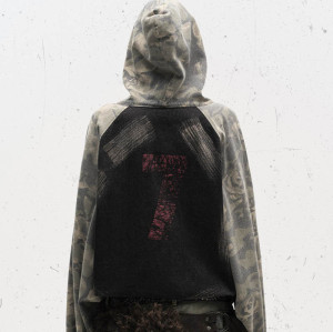 CUS2502033-RW023 Vintage Street Patchwork Camouflage Hoodies | Vintage Street Style | Custom Hoodies Manufacturer
