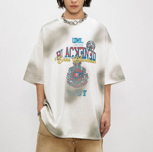 Individuell gestaltetes T-Shirt mit gewaschener Vintage-Grafik | Hersteller gewaschener T-Shirts | Vintage-Streetstyle | 260 g/m², Baumwollstoff