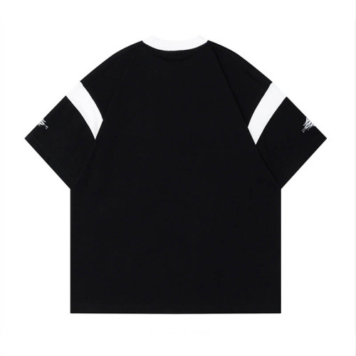 Custom Vintage Street Racing Print Black Short Sleeve T-Shirt