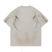 Custom Vintage Street Design Graffiti Printed T Shirt For Men